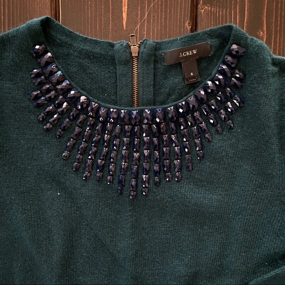 J. Crew Jeweled Starburst Sweater